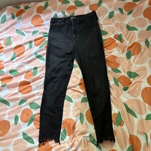 Abercrombie Black High Rise Ankle Skinny Jeans